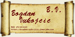 Bogdan Vukojčić vizit kartica